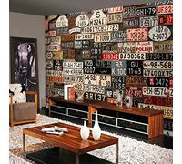 Papel de pared 3D Papel tapiz decorativo de mejoras para el hogar para paredes Papeles pintados retro de matrí no tejido Pared Pintado Papel tapiz 3D Decoración dormitorio sala sofá mural-350cm×256cm