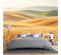 Papel De Pared Mural De Pared Con Paisaje De Campo De Trigo Dorado De 150 × 105 Cm Papel Pintado Fotográfico Panorámico 3D De La Campiña Toscana Mural De Pared Grande Con Paisaje Natural Para Do