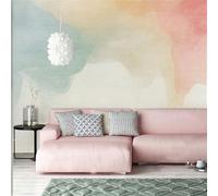 Papel De Pared Papel Pintado Abstracto De Acuarela Para Salón 450 × 315 Cm Mural De Pared Moderno Minimalista No Tejido Gran Pared Panorámica Que Cubre Paredes Decoración De Pared De Arte Pastel