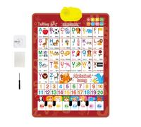 Papel de pared parlante bilingüe para niños - Alfabeto bilingüe y números | Papel de pared español e inglés con música - Para niños de 1 a 6 años preescolar cumpleaños Navidad escuela