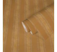 Papel de Pared Pintado Versace Dorados Rayas & Estructura de Yeso - Metálico