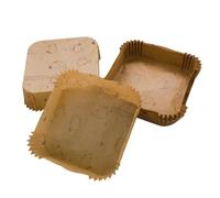 Papel de pergamino para freidora de aire - forros antiadherentes a prueba de , placas para hornear resistentes al calor | Papel de alimenticio 50 PCS, revestimientos para hornear impe