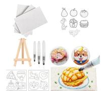 Papel de pintura con textura de espuma, bolígrafos de dibujo 3D y kit de pintura, juego de arte mágico de burbujas con 12 colores, manualidades creativas para niños, adultos, principiantes