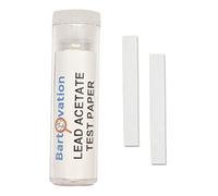 Papel de prueba de acetato de plomo para detección de sulfuro de hidrógeno [Vial de 100 tiras de papel]