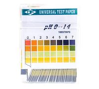 Papel de Prueba de PH de 100 Hojas, 0 a 14 Tiras de Papel de Prueba Alcalina de Medición Rápida Precisa, Utilizadas en el Cuerpo Humano, Cuidado de la Piel, Suelo