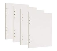 Papel de Recambio A5 Hojas de Recambio Papel de Punto A5 con 6 Anillas para Agenda Filofax Bullet 180 Hojas/360 Páginas
