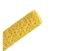 Papel de regalo 1 Roll, Flower Decoration Jacquard Net Round Heart Bouquet Packaging Diy Material Bag Papel regalo cumpleaños(14-yellow)