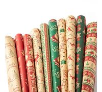 Papel de regalo, 10 hojas de papel de Navidad para niños, papel de regalo de 70 × 50 cm, papel de regalo para cumpleaños, Acción de Gracias, día de San Valentín, boda, día de la madre