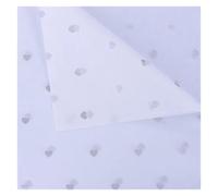Papel de regalo 10 sheets Tissue Paper Wrapping Love DIY Craft Flowers Box Packing Wedding Party Home Decoration Supplies 50cm*70cm Papel regalo cumpleaños(Silver-love-White)