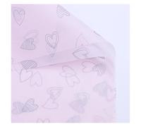 Papel de regalo 10 sheets Tissue Paper Wrapping Love DIY Craft Flowers Box Packing Wedding Party Home Decoration Supplies 50cm*70cm Papel regalo cumpleaños(Silver-New-love-Pink)