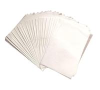 Papel de regalo 100sheet/bag A5 Wrapping Papers Retro Multicolor Print Tissue Paper Floral Packaging Material Papel regalo cumpleaños(Solid white)