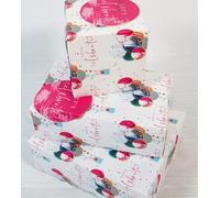 Papel de regalo 12373A "Party Balloons" con 2 hojas y 2 etiquetas, sin plástico y totalmente reciclable, multicolor