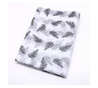 Papel de Regalo 15 Sheets/lot 50 * 70 Cm Gift Wrapping Paper DIY Handmade Craft Star Love Dot Pattern Tissue Floral Packaging Material(Leaves-Black)