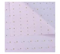 Papel de Regalo 15 Sheets/lot 50 * 70 Cm Gift Wrapping Paper DIY Handmade Craft Star Love Dot Pattern Tissue Floral Packaging Material(Gold Dot-Pink)