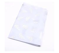 Papel de Regalo 15 Sheets/lot 50 * 70 Cm Gift Wrapping Paper DIY Handmade Craft Star Love Dot Pattern Tissue Floral Packaging Material(Leaves-Silver)