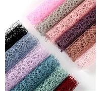 Papel de regalo 1Pcs Color Mesh Bouquet Wrapping Paper DIY Handmade Scrapbook Decorative Wedding Birthday Party Supplies Craft Decor Packaging Papel regalo cumpleaños(Dark purple)