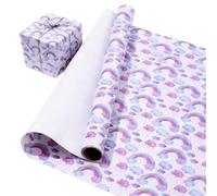 Papel de Regalo 1Roll Wrapping Paper, Four Patterns Of,Gift, Birthday Holiday, Christmas Decoration(Color-01)