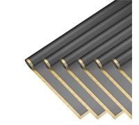 Papel de regalo 20 Sheets Flower Wrapping Paper With Golden Edges, Waterproof Bouquet Packaging Craft Roll Papel regalo cumpleaños(19-Dark gray-20psc)