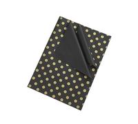 Papel de regalo 20sheets/Bag 50 * 35cm Tissue Paper Black Gold Star Printed DIY Craft Flowers Packing Wedding Party Home Decoration Supplies Papel regalo cumpleaños(Black-Gold Dot)