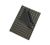 Papel de regalo 20sheets/Bag 50 * 35cm Tissue Paper Black Gold Star Printed DIY Craft Flowers Packing Wedding Party Home Decoration Supplies Papel regalo cumpleaños(Black-Gold Star)