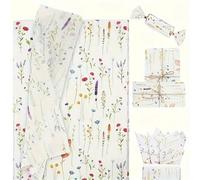 Papel de Regalo 30pcs Vibrant Floral Wrapping Paper Set - Perfect For Weddings, Birthdays & Parties | Ideal For Gift Packaging & Decorations