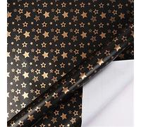 Papel de Regalo 4 unids Oro Brillante artesanía Papel Regalo Regalo Regalo Embalaje 9M Cinta Flor de Envoltura de Papel (Color : N2)