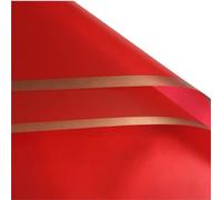 Papel de regalo 5pcs/pack Golden Border Rose Flower Wrapping Paper Style Half Transparent Packing Florist Bouquet Material Papel regalo cumpleaños(Creamy White)