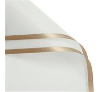 Papel de regalo 5pcs/pack Golden Border Rose Flower Wrapping Paper Style Half Transparent Packing Florist Bouquet Material Papel regalo cumpleaños(Light green)