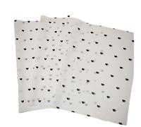 Papel de Regalo 60 Sheets Black Small Peach Heart Pattern Thin Paper,Gift Wrapping For Weddings,Valentine'S Day,Bouquet