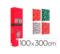 Papel De Regalo Basika Navidad Rollo Ancho 1 Mt Longitud 3 M Modelos Surtidos Gramaje 50 Gr