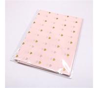 Papel de regalo con hojas de 50x70cm, papel tisú con diseño de estrella de leopardo artesanal hecho a mano, 10 hojas/bolsa, Material de embalaje Floral