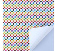 Papel de regalo de color arcoíris, 5 hojas, 50 x 70 cm, patrón geométrico colorido, papel de manualidades vibrante para Navidad, cumpleaños, fiestas de vacaciones (verde)