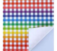 Papel de regalo de color arcoíris, 5 hojas, 50 x 70 cm, patrón geométrico colorido, papel de manualidades vibrante para Navidad, cumpleaños, fiestas de vacaciones (rojo)