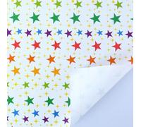 Papel de regalo de color arcoíris, 5 hojas, 50 x 70 cm, patrón geométrico colorido, papel de manualidades vibrante para Navidad, cumpleaños, fiestas de vacaciones (beige)
