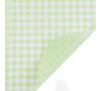 Papel de regalo de flores resistente al agua con rejilla de 20 piezas, papel de flores de perlas de ramo a cuadros fresco for Material de tienda de bodas de regalo(Green)
