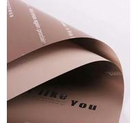 Papel de regalo de floristería impermeable con patrón de letras inglesas, papel de regalo de flores de dos tonos, 20 piezas-8