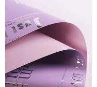 Papel de regalo de floristería impermeable con patrón de letras inglesas, papel de regalo de flores de dos tonos, 20 piezas-2