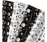 Papel de regalo de graduación 2022 - Papel de regalo de graduación, 12 hojas de papel de regalo de graduación de 20 x 28 pulgadas por hoja