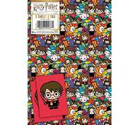 Papel de regalo de Harry Potter, 8 hojas, 8 etiquetas, tamaño de la hoja, 70 cm x 50 cm, producto oficial de recursos responsables