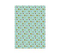 Papel de regalo de Minecraft - Dos hojas con dos etiquetas, papel de regalo con licencia oficial, totalmente reciclable, 70 x 50 cm cuando se abre, multicolor