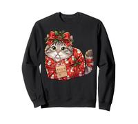 Papel de Regalo de muñeco de Nieve con diseño de Gato Sudadera