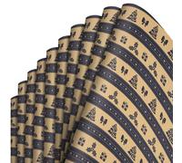 Papel de regalo de Navidad Asudaro 10/6 unidades de papel de regalo de Navidad de 50 x 70 cm/19,68 x 27,55 pulgadas letras/alces/árbol de Navidad/campanas/hojas de Navidad/diseño de copo de nieve