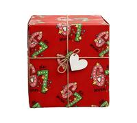 Papel De Regalo De Navidad | Regalos De Fiesta De Temporada | Rollo De Papel De Embalaje - Para Cumpleaños Festival Reunión Evento Regalos Adolescentes Adultos Amigos Familia