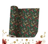 Papel de regalo de Navidad - Rollo de papel de regalo para manualidades, papel decorativo de 67 patrones, perfecto para fiestas, baby showers y bodas, añade encanto festivo alegre, eventos y