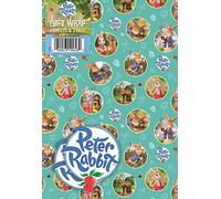 Papel de regalo de Peter Rabbit de 10 hojas, 10 etiquetas, tamaño de la hoja: 70 x 50 cm, producto oficial