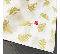 Papel de regalo de seda a granel con patrón de hoja de oro, 25 hojas de 50 x 27,5 cm, bolsa de regalo de cumpleaños, boda, Acción de Gracias Día de la Madre, papel de regalo