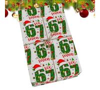 Papel de regalo divertido de 67 memes de Navidad, 67 papeles de regalo, decoración divertida del hogar de Papá Noel, 67 papeles de envoltura de memes a granel para vacaciones, Año Nuevo, hogar