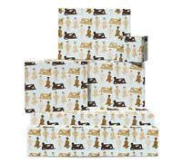 Papel de regalo divertido - humor humor personas limpio - 6 hojas para amigos, colegas, hombres, mujeres - cumpleaños - con pegatinas de Central 23