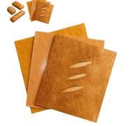 Papel de regalo en forma de pan, papel kraft con patrón de embalaje anidado, diseño de pan rústico, baguette y tostadas, papel de regalo resistente al aceite y al desgarro para bricolaje, fiestas