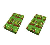 Papel de regalo festivo de 67 patrones, 2 piezas de 67 memes divertidos papel de regalo de Navidad, papeles de Navidad, para cumpleaños, festivales, celebraciones, adultos, familiares, compañeros de